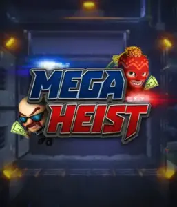 Step into the action-packed world of the Mega Heist game by Relax Gaming, highlighting mischievous characters ready to execute a big score. This image depicts the drama of the heist with its dynamic logo and an ominous vault backdrop. Ideal for players looking for a heist adventure, providing a captivating escape. 