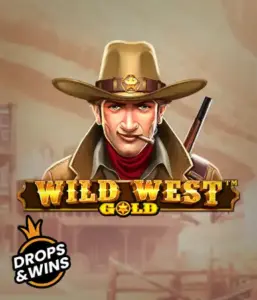  Meet the daring sheriff of "Wild West Gold," a popular slot game by Pragmatic Play. The image shows a determined sheriff with a golden star badge, set against a sun-baked Old West town backdrop. The game's title is boldly featured in a classic font, accentuating the theme of adventure and law enforcement in the wild frontier. 