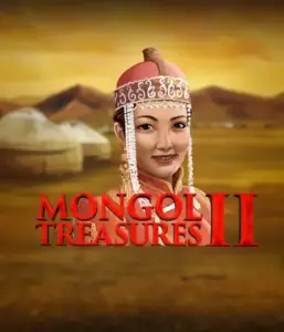 Step into the captivating history of Mongolia with Mongol Treasures 2 slot by Endorphina, showcasing a beautiful Mongolian woman dressed in traditional attire against a golden Mongolian steppe backdrop. This image evokes the spirit of Mongolian tradition, delivering a unique cultural journey. 